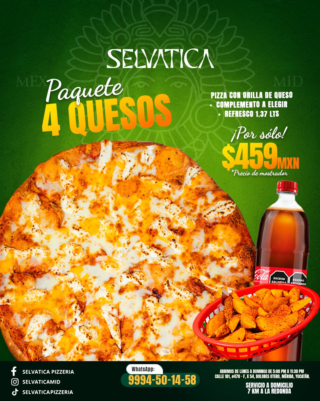 Paquete 4 Quesos