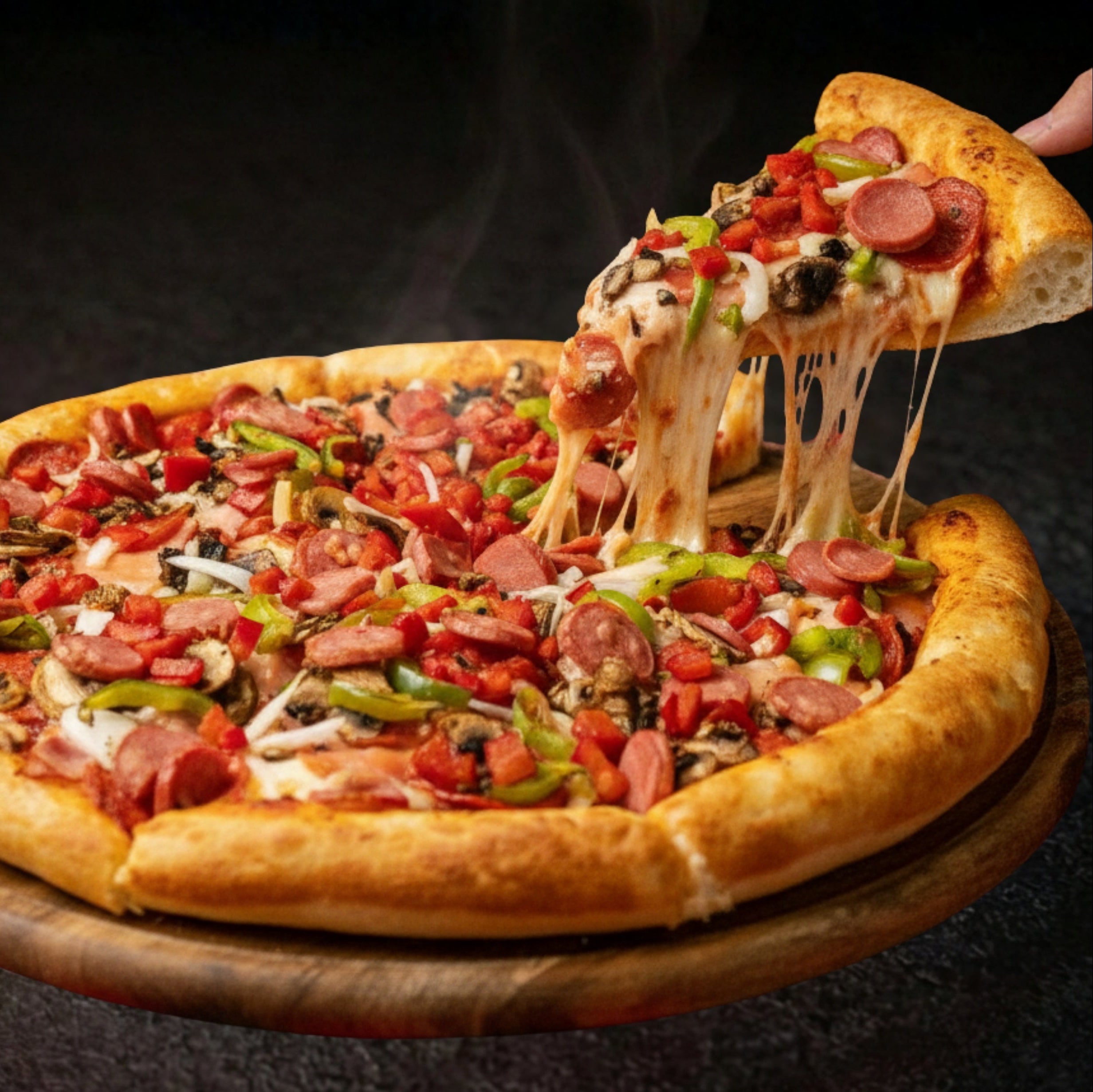 Pizza de 5 a 7 ingredientes 🔥🍕